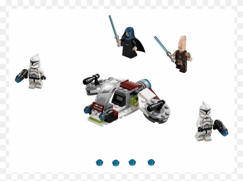 981x711 Lego Star Wars Jedi And Clone Trooper Battle Pack Set, Toy, Robot, Wheel HD PNG Download