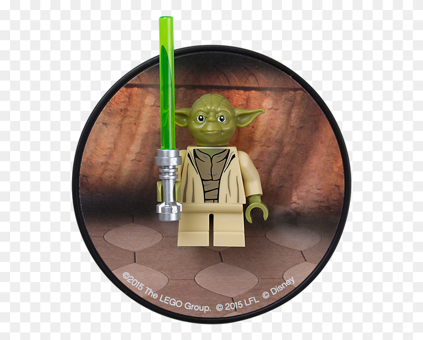 557x615 Lego Star Wars Yoda Magnet Lego Yoda Magnet, Disk, Figurine, Dvd HD PNG Download