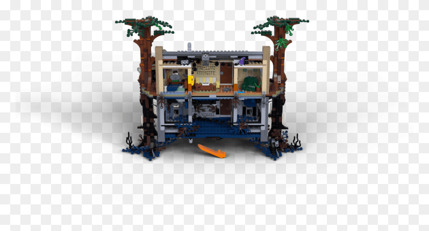 2001x1006 Lego Stranger Things House, Building, Boat, Vehicle HD PNG Download
