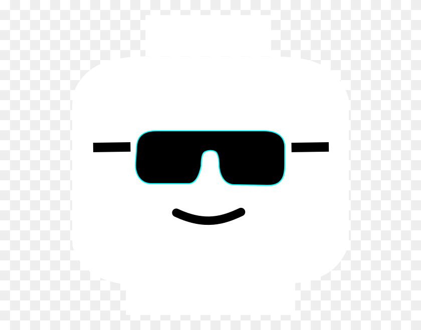 552x599 Lego Sunglasses Face, Label, Text, Stencil HD PNG Download
