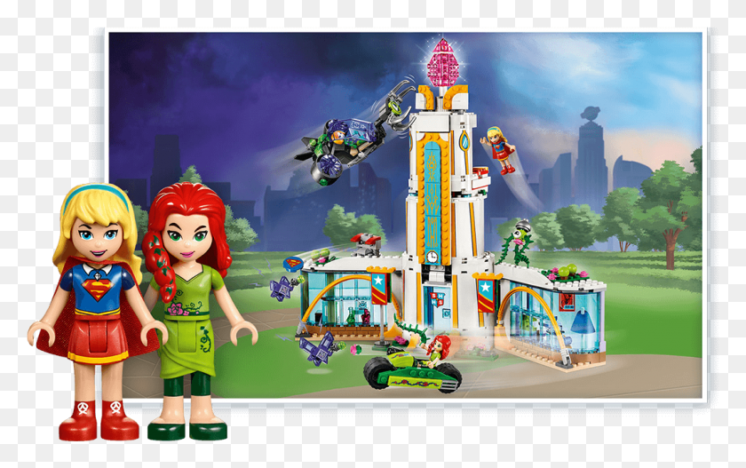 1061x636 Lego Super Hero Girls, Wheel, Machine, Person HD PNG Download