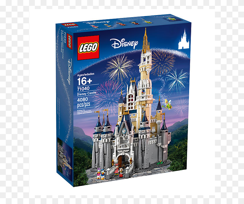 640x640 Lego El Castillo De Disney Caja De Lego Walt Disney Castle, Arquitectura, Edificio, Flyer Hd Png