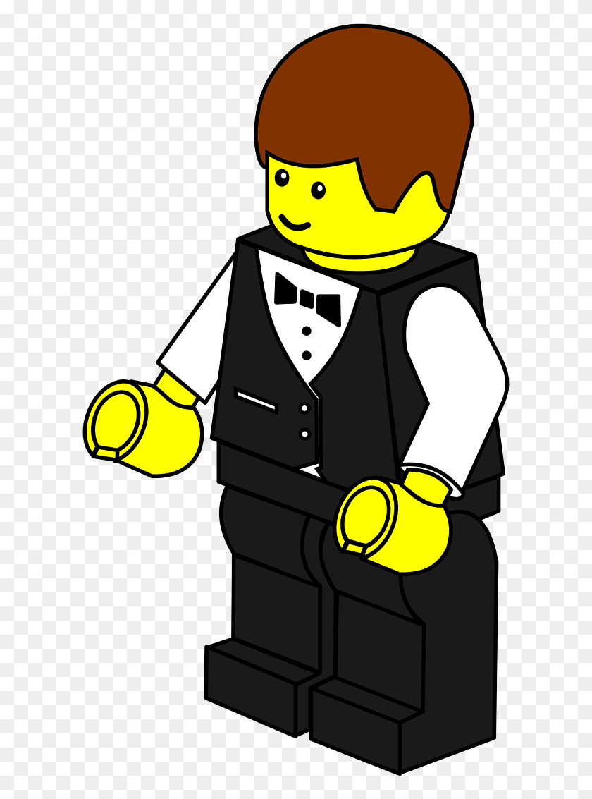 611x1073 Lego Town Waiter Lego Clipart, Performer, Magician, Meal HD PNG Download