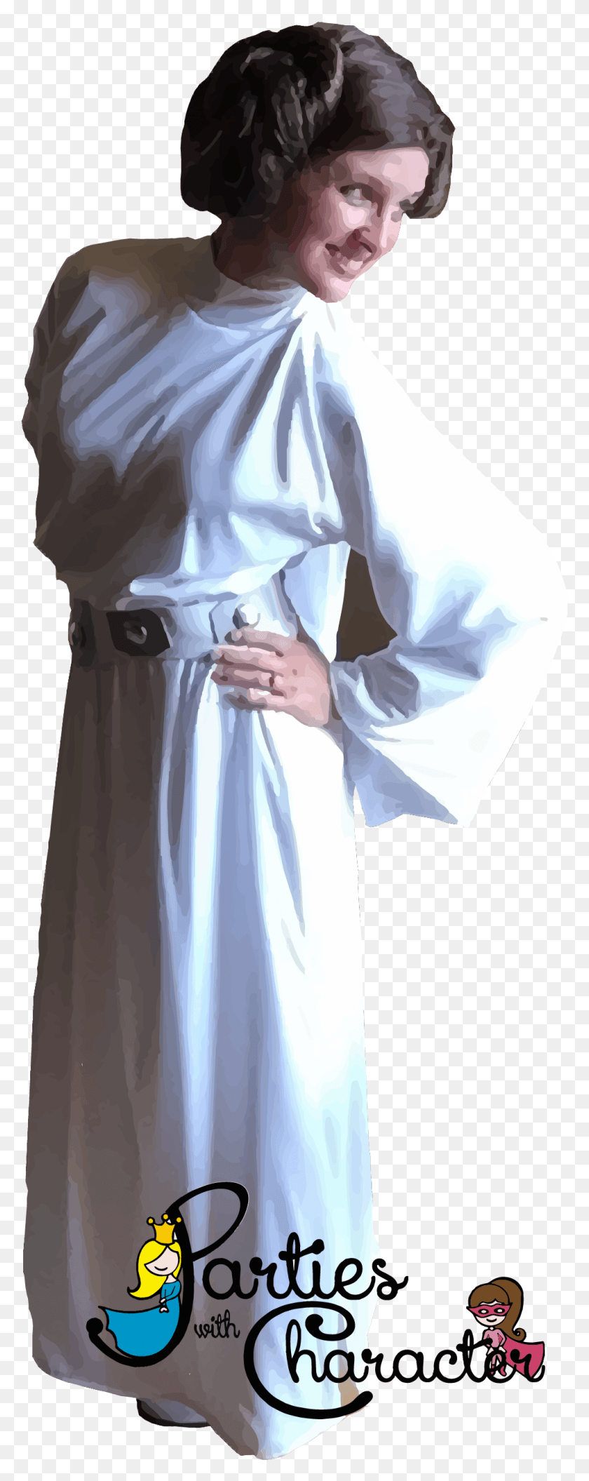 1021x2685 Leia Transparent 01 Gown, Person, Human, Clothing HD PNG Download