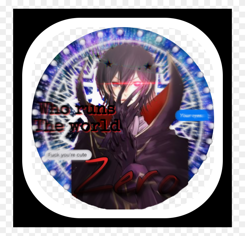 750x750 Lelouch Sticker Label, Person, Human, Text HD PNG Download