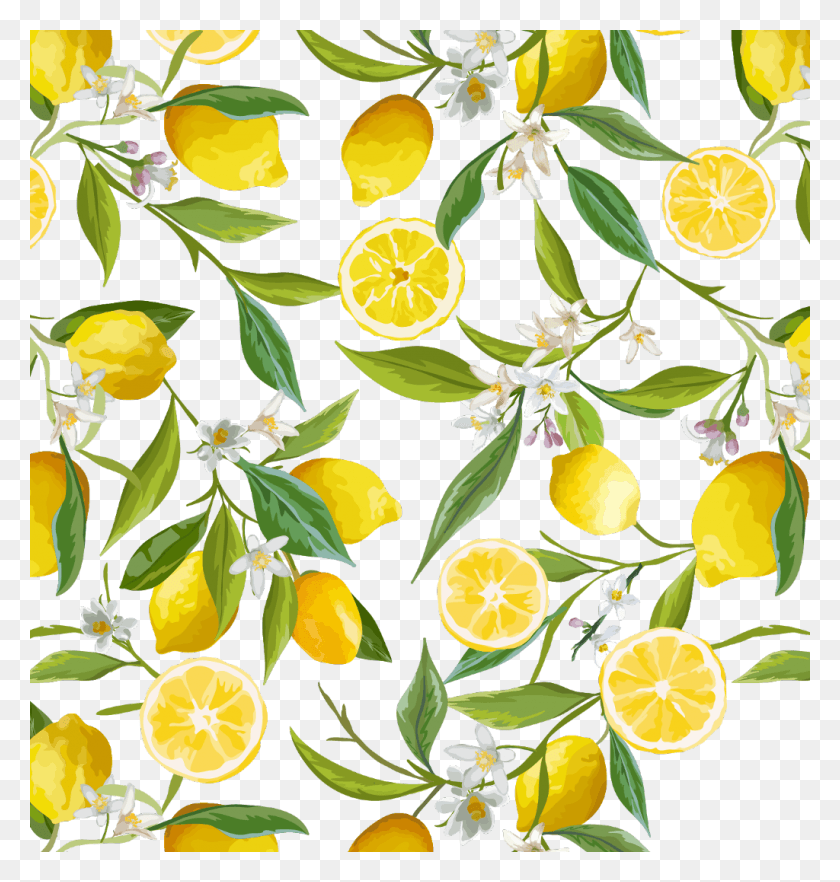 1024x1080 Lemon Lemons Fruit Fruits Interesting Art Vector Lemon Background, Citrus Fruit, Plant, Food HD PNG Download