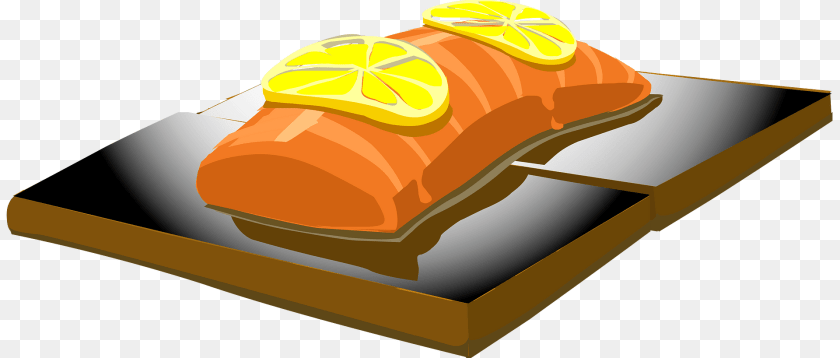 Lemon Salmon Clipart, Food, Meal Transparent PNG