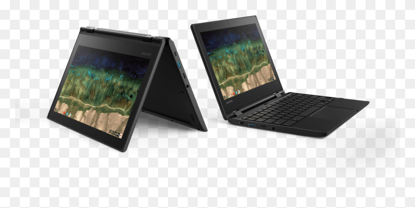 1201x558 Lenovo 500e Chromebook Announced With 8th Gen Quad Core Lenovo, Laptop, Pc, Computer HD PNG Download