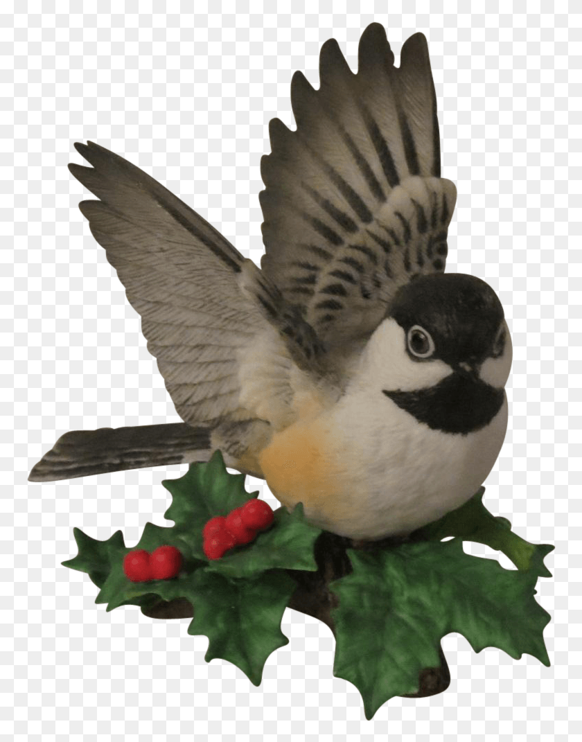 766x1011 Lenox Porcelain Garden Birds Chickadee Figurine With Chickadee, Bird, Animal, Finch HD PNG Download