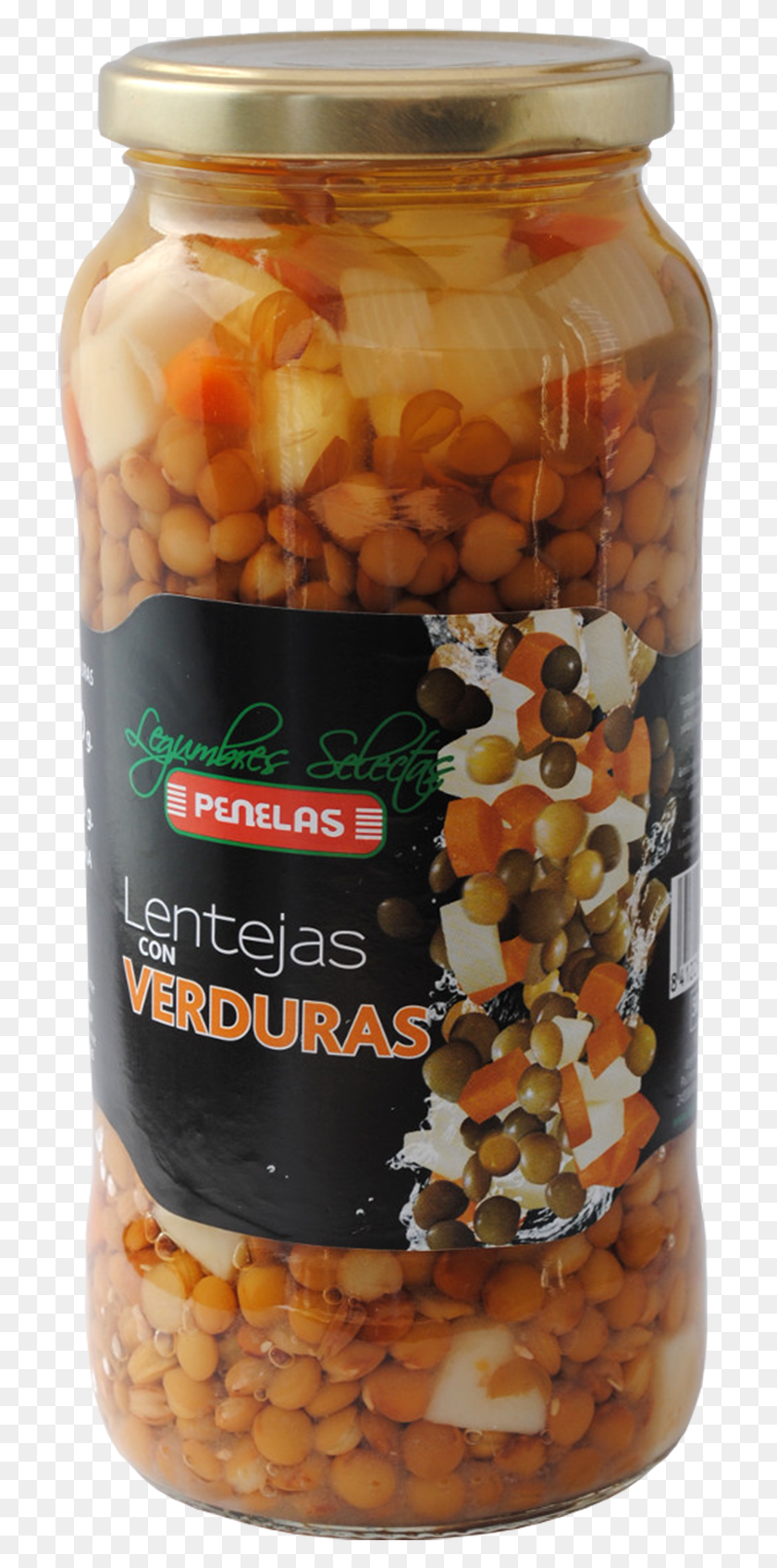 716x1635 Lentejas Con Verduras Cocida Penelas Tarro Carrot, Plant, Bean, Vegetable HD PNG Download