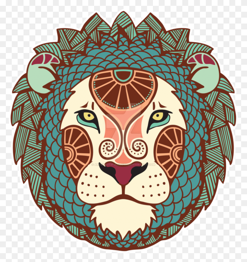 800x852 Leo Poster, Pattern, Rug HD PNG Download
