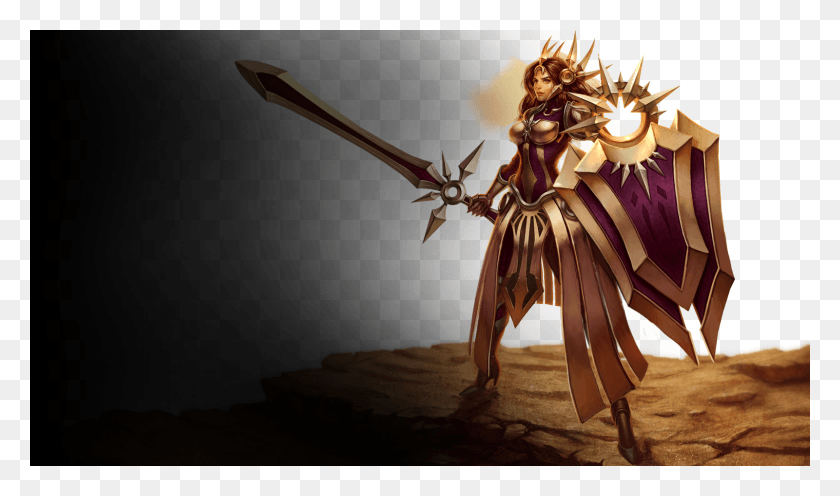 1600x896 Leona Lol, Knight, World Of Warcraft, Duel HD PNG Download