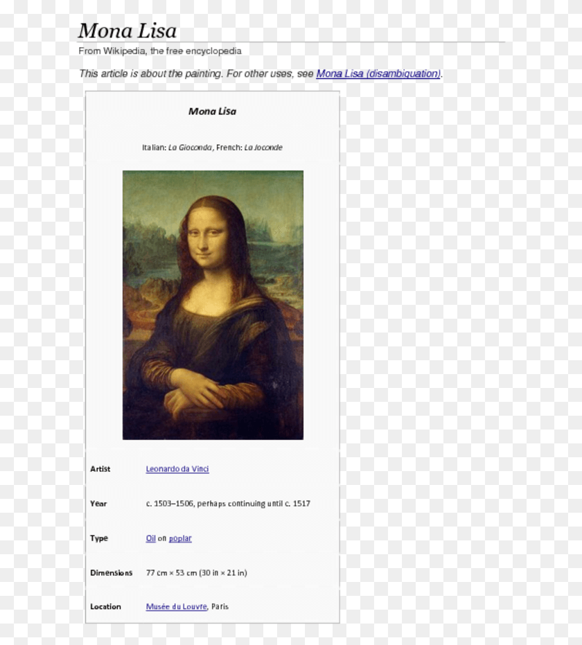 623x871 Leonardo Da Vinci Original Mona Lisa, Persona, Humano Hd Png
