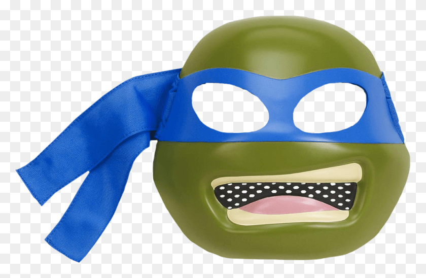 958x600 Leonardo Deluxe Mask Leonardo Mask Tmnt, Clothing, Apparel, Helmet HD PNG Download