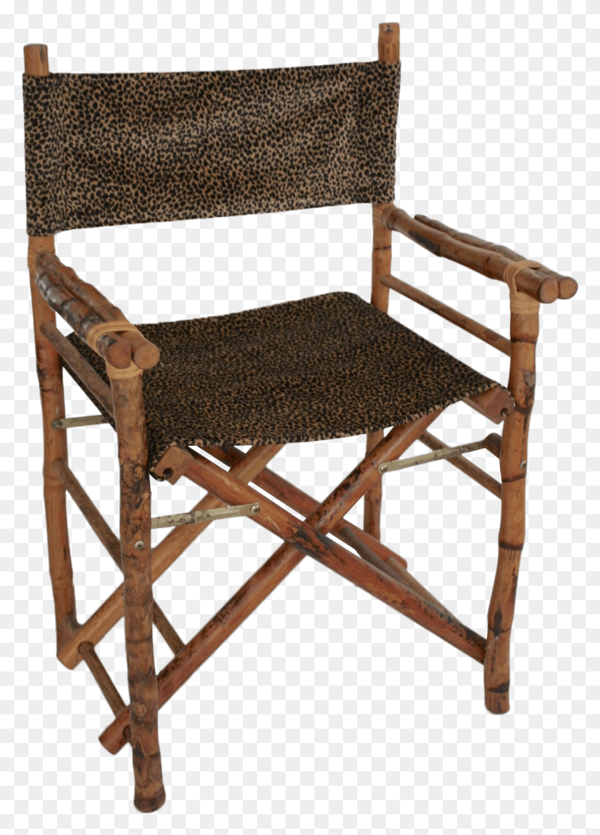 1213x1725 Leopard Print Amp Faux Bamboo Director39s Chair, Furniture, Armchair, Canvas HD PNG Download