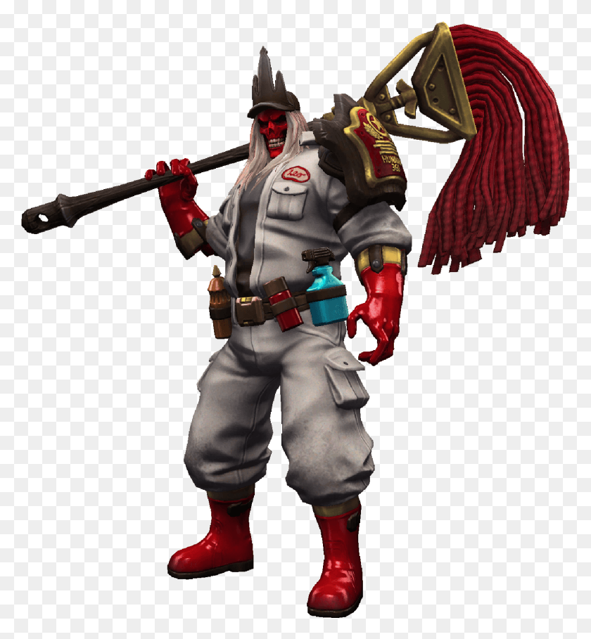 1400x1524 Leoric Janitor Skin Red, Person, Human, Astronaut HD PNG Download