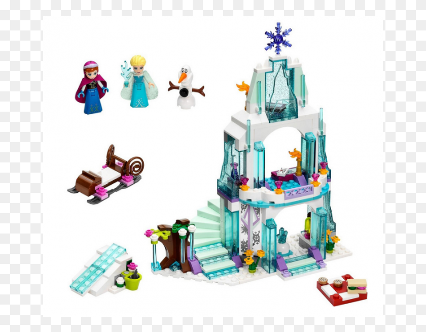 671x594 Lepin 25005 Elsa39s Sparkling Ice Castle 315pcs Fairytale Lego Disney Ledov Krlovstv, Toy, Figurine, Person HD PNG Download