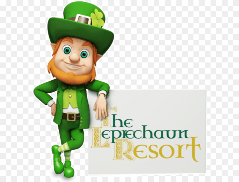 616x641 Leprechaun Holding Sign, Elf, Green, Baby, Person Transparent PNG