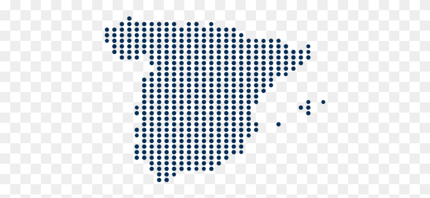 433x327 Сеть Lequidy Карта Испании Карта Латинской Америки Векторная Пунктирная, Ковер, Узор, Текст Hd Png Скачать
