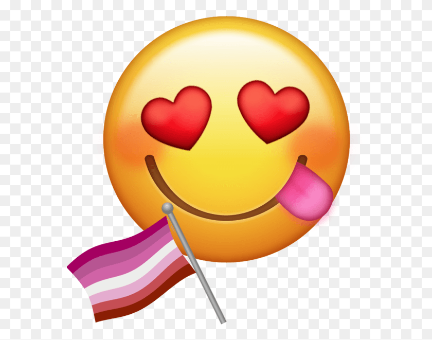 582x601 Lesbian Emoji, Balloon, Ball, Sweets HD PNG Download