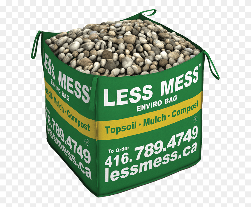 631x632 Less Mess River Stone Consist Of Sizes Between 3in Pigeon Pea, Plant, Produce, Food HD PNG Download