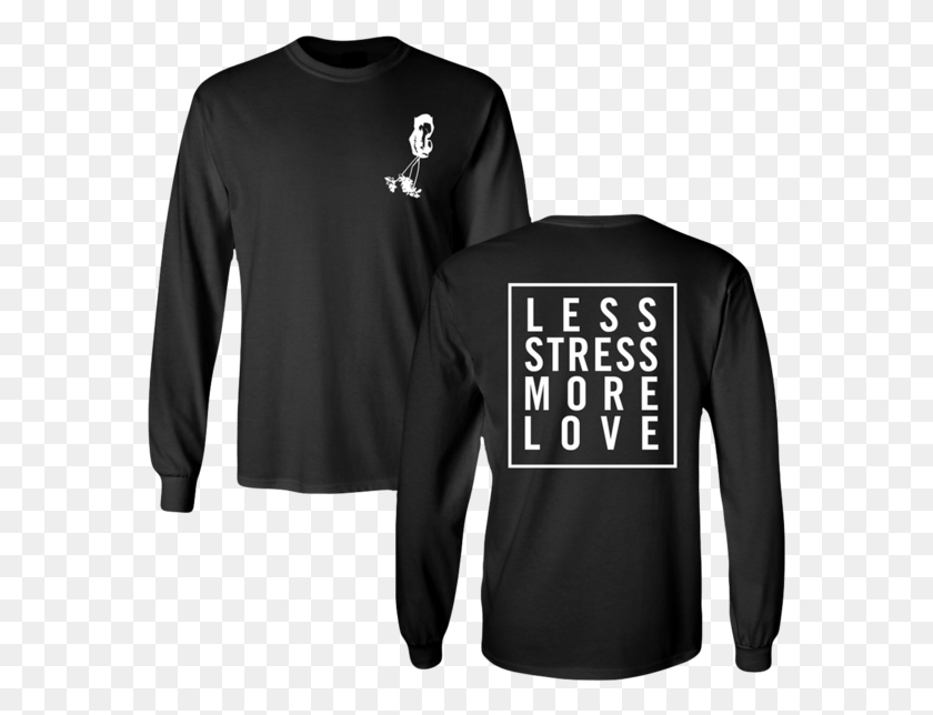 575x584 Less Stress Longsleeve Panic At The Disco Merch Pray, Sleeve, Clothing, Apparel HD PNG Download
