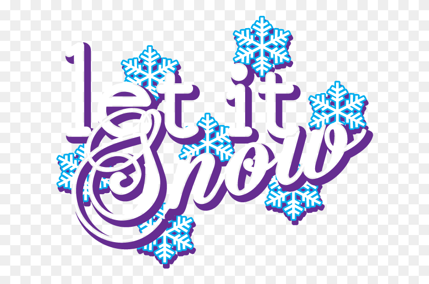 622x496 Let It Snow Seasons Greetings Christmas Carol Winter Graphic Design, Graphics, Purple HD PNG Download