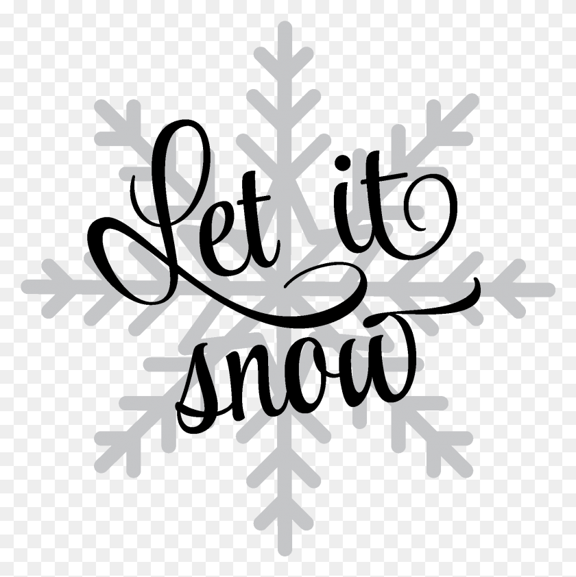 1668x1674 Let It Snow Snowflake Free HD PNG Download