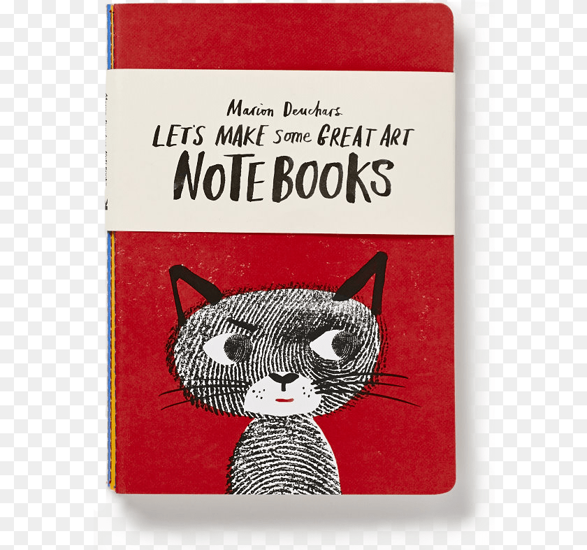 575x787 Let S Make Some Great Art Notebook Marion Deuchars Tabby Cat, Book, Publication Sticker PNG