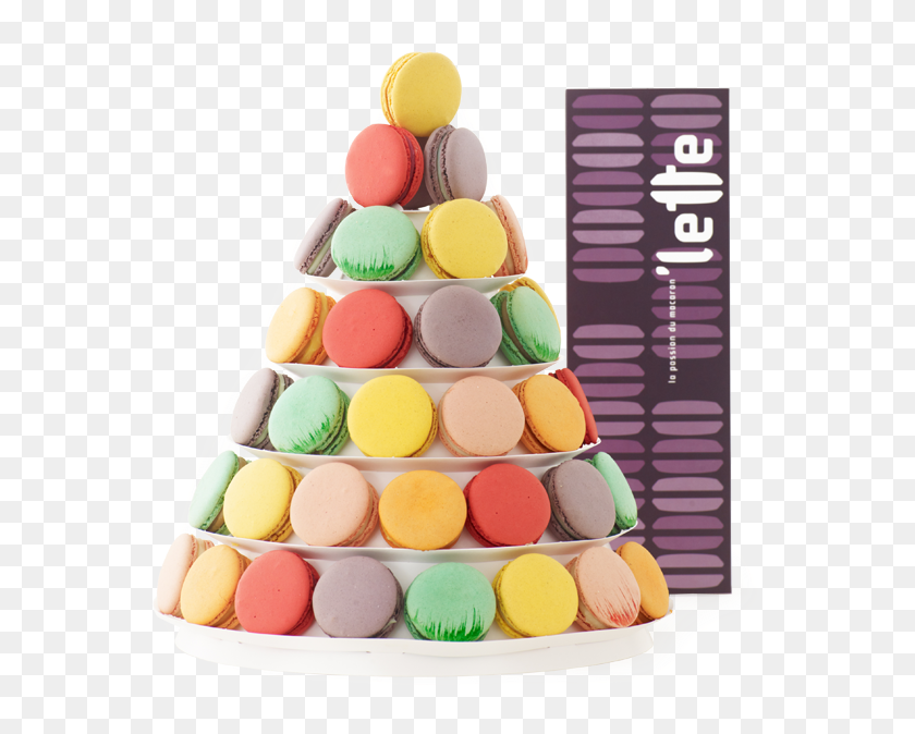 577x614 Lette Macarons Party Tower, Food, Bowl, Birthday Cake HD PNG Download
