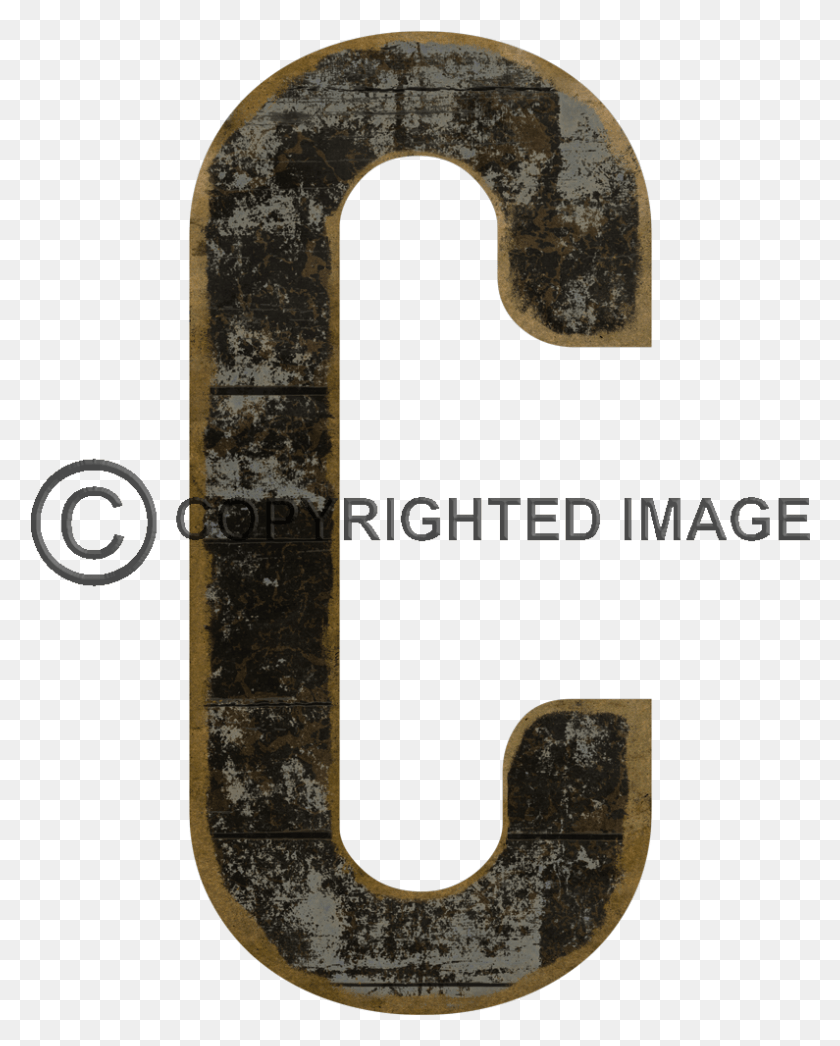 795x1005 Letter C Black Cutout Copy Rights, Text, Alphabet, Hook HD PNG Download
