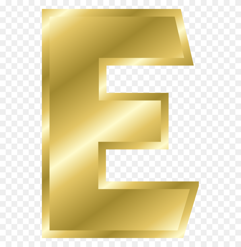 547x800 Letter E Clipart Gold, Text, Alphabet HD PNG Download