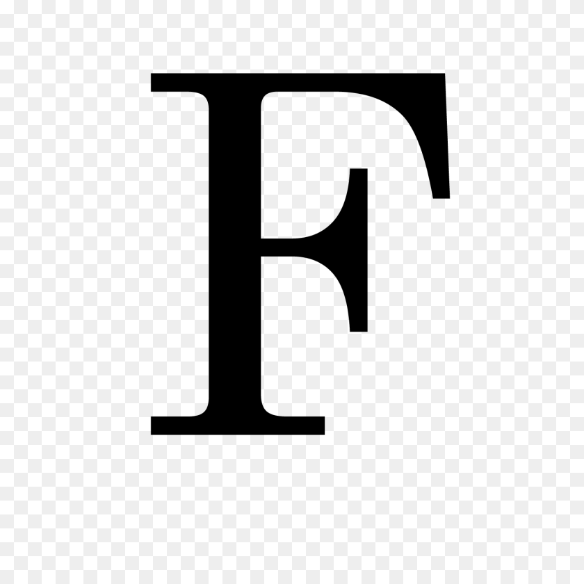 1500x1500 Letter F, White Board Transparent PNG