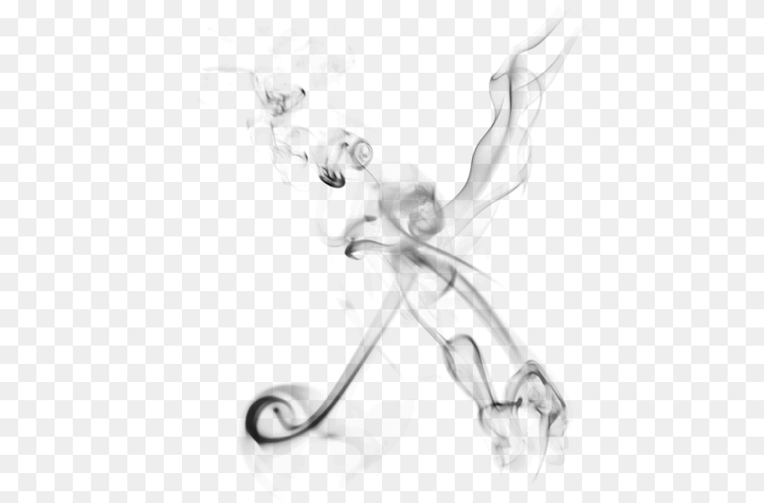 Letter From Smoke, Gray Transparent PNG
