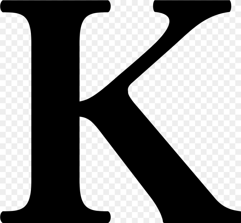 1976x1829 Letter K Katch Kan, Gray Clipart PNG