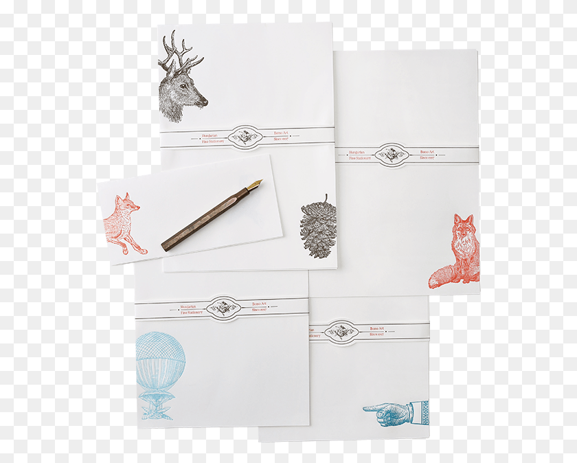561x614 Letter Paper Pack Paper, Envelope, Antelope, Wildlife Descargar Hd Png