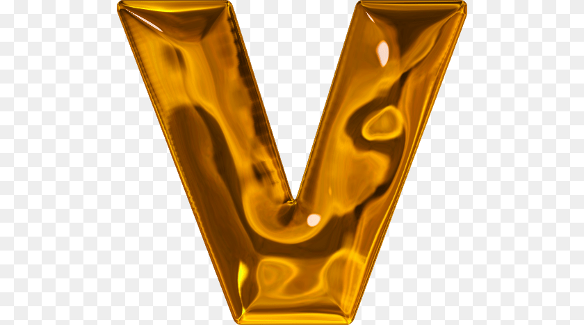 504x467 Letter V In Gold, Accessories, Gemstone, Jewelry PNG
