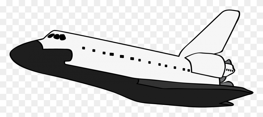 1664x671 Формат Букв Черно-Белые Клипарты Другие Черно-Белый Космический Шаттл, Космический Корабль, Самолет, Транспортное Средство Png Скачать