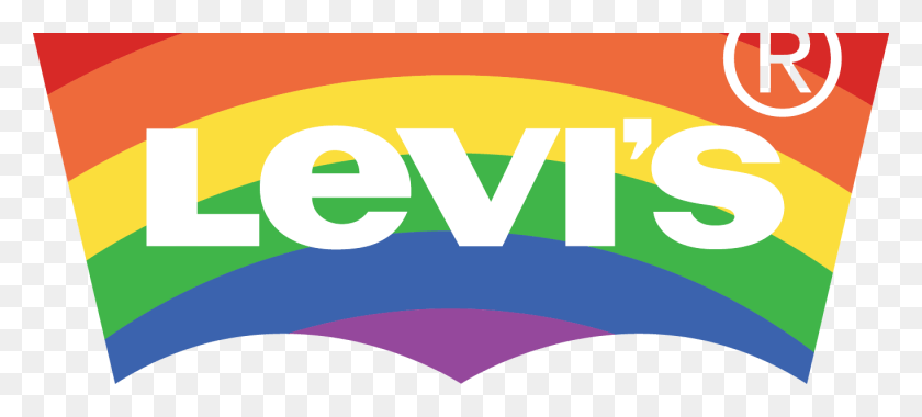 1365x560 Levis Logo Levis Rainbow Logo, Symbol, Trademark, Text HD PNG Download