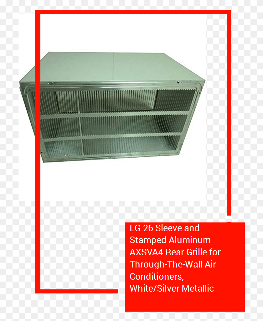 724x966 Lg 26 Sleeve And Stamped Aluminum Axsva4 Rear Grille Ceiling, Drying Rack, Mailbox, Letterbox HD PNG Download