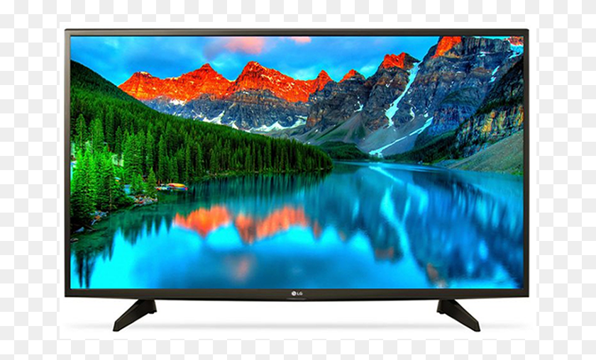 673x448 Lg 43 Led Tv 43lk5100pvb Basic Nature Oil Painting Landscape, Monitor, Screen, Electronics HD PNG Download