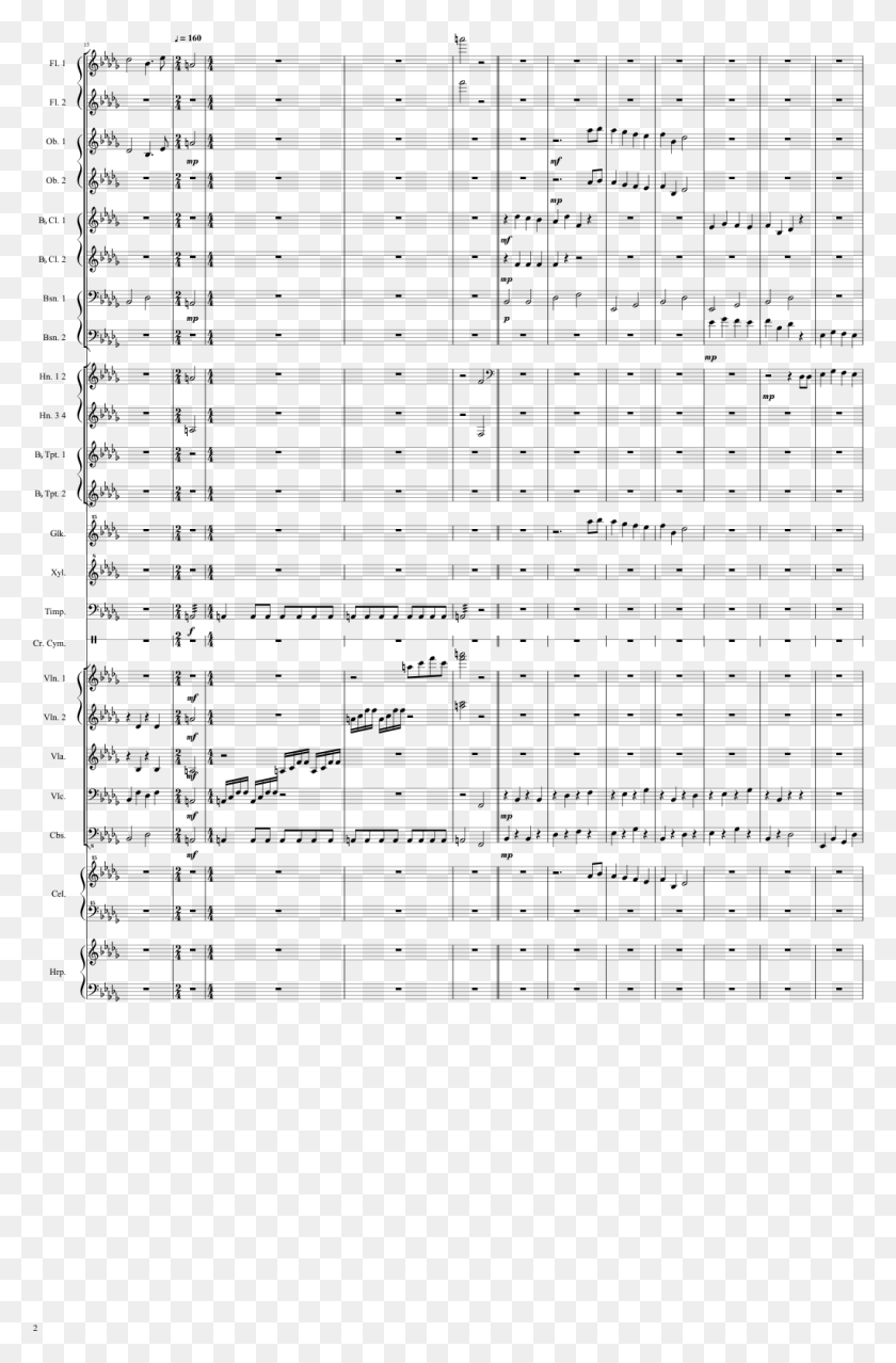 1022x1597 Lg 90901445 Sheet Music 2 Of 15 Pages Jacob Concerto For Horn And Strings, Gray, World Of Warcraft HD PNG Download