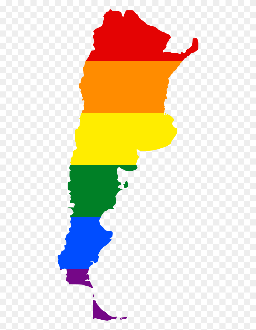 462x1023 Lgbt Flag Map Of Argentina Argentina Map, Person, Human HD PNG Download