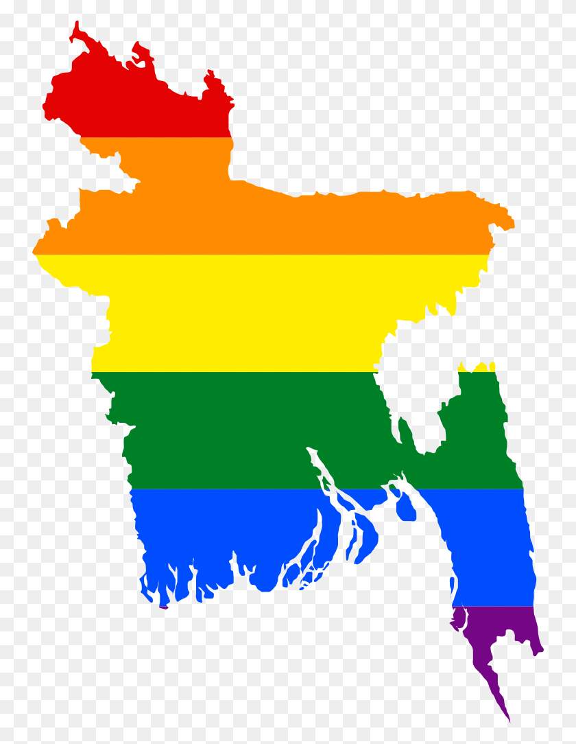 746x1024 Lgbt Flag Map Of Bangladesh Bangladesh Flag Map, Poster, Outdoors, Nature HD PNG Download
