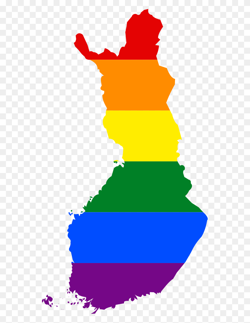 557x1023 Lgbt Flag Map Of Finland Finland Gay Flag, Person HD PNG Download