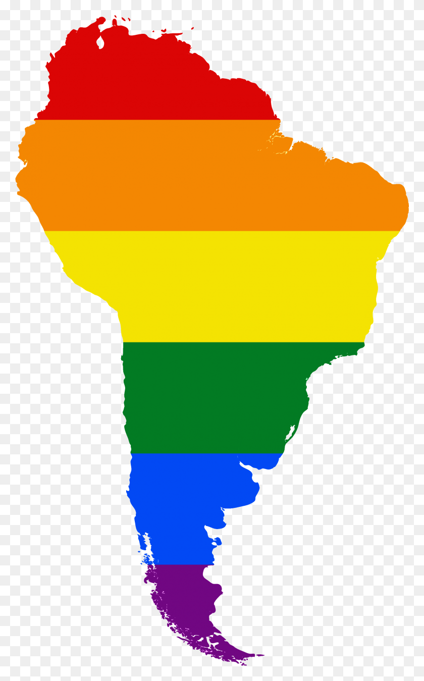 1876x3102 Lgbt Flag Map Of South America Flag Map Of South America, Light, Person, Human HD PNG Download