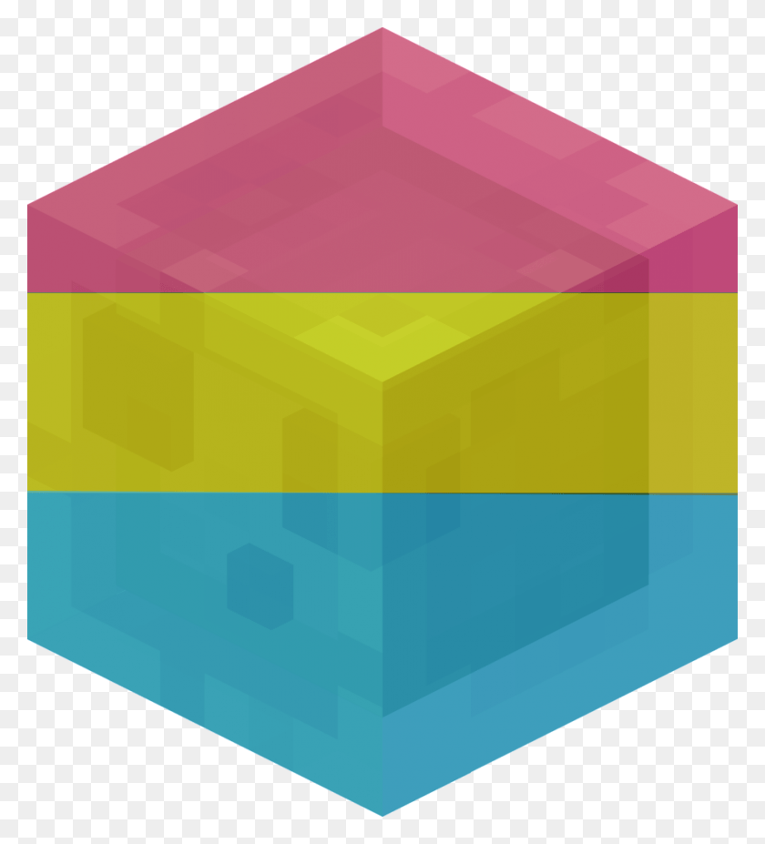 921x1024 Lgbtqa Minecraft Slimes Triangle, Paper, Rug HD PNG Download