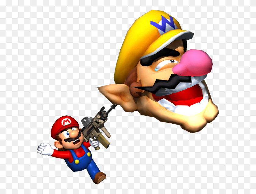 600x577 Lgm Signature Марио С Пистолетом, Супер Марио, Игрушка, Человек Hd Png Скачать