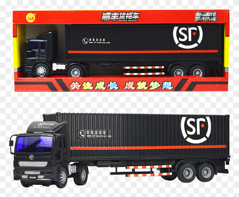 787x639 Li Li Inertial Car Engineering Truck Postal Truck Container Trailer Truck, Vehicle, Transportation, Trailer Truck HD PNG Download