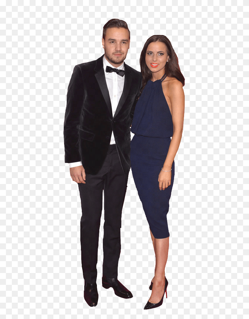 416x1015 Liam And Sophia At The Victoria39s Secret Fashion Show Tuxedo, Tie, Accessories, Accessory HD PNG Download